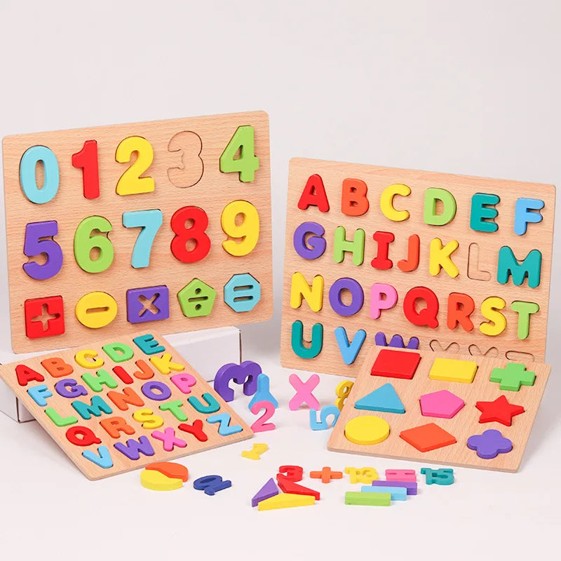 Quadros de Aprendizado Alfabeto, Números, Formas, Elementos, Animais - Linha Montessori