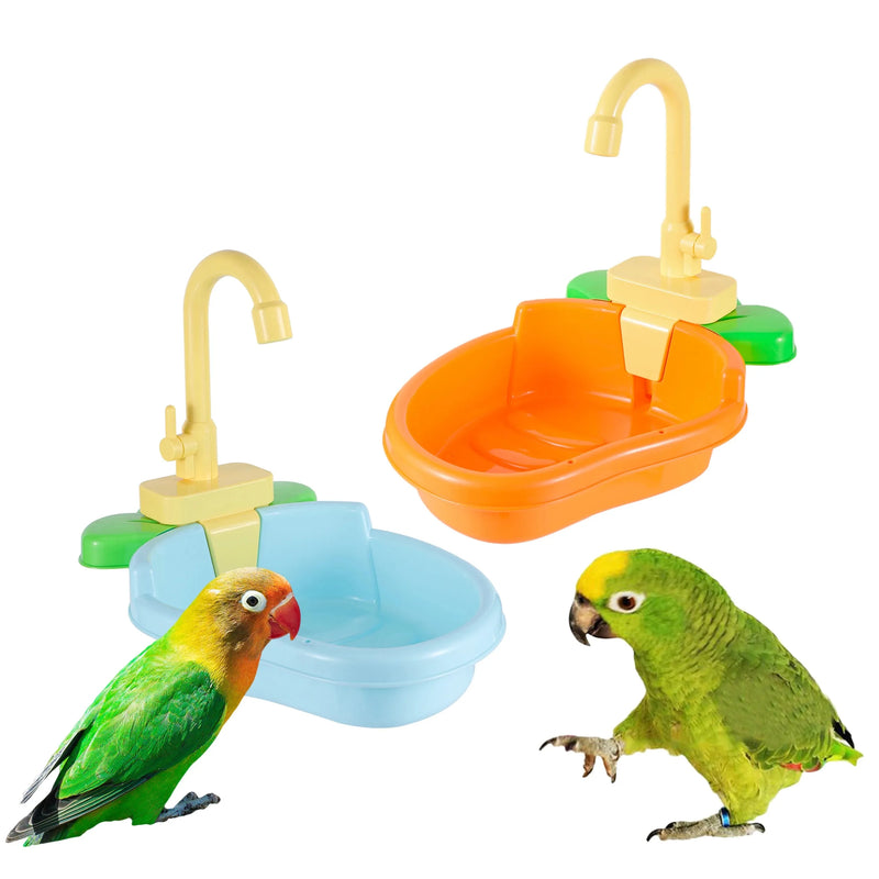 Mini Banheira com Ducha para Pássaros - Birdbath PET Care