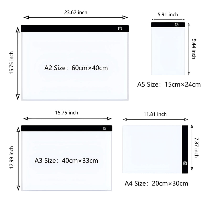 Pad Transfer Artístico - LED A5, A4, A3