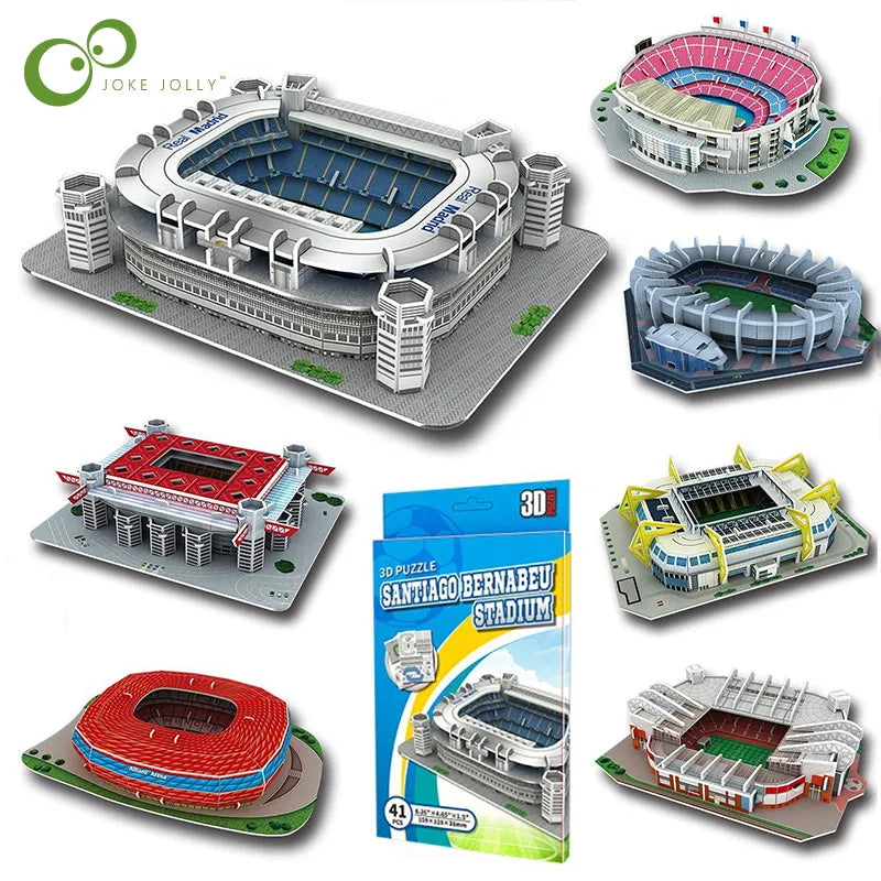 Quebra-Cabeças 3D DIY Puzzle World - Estádios do Futebol Mundial