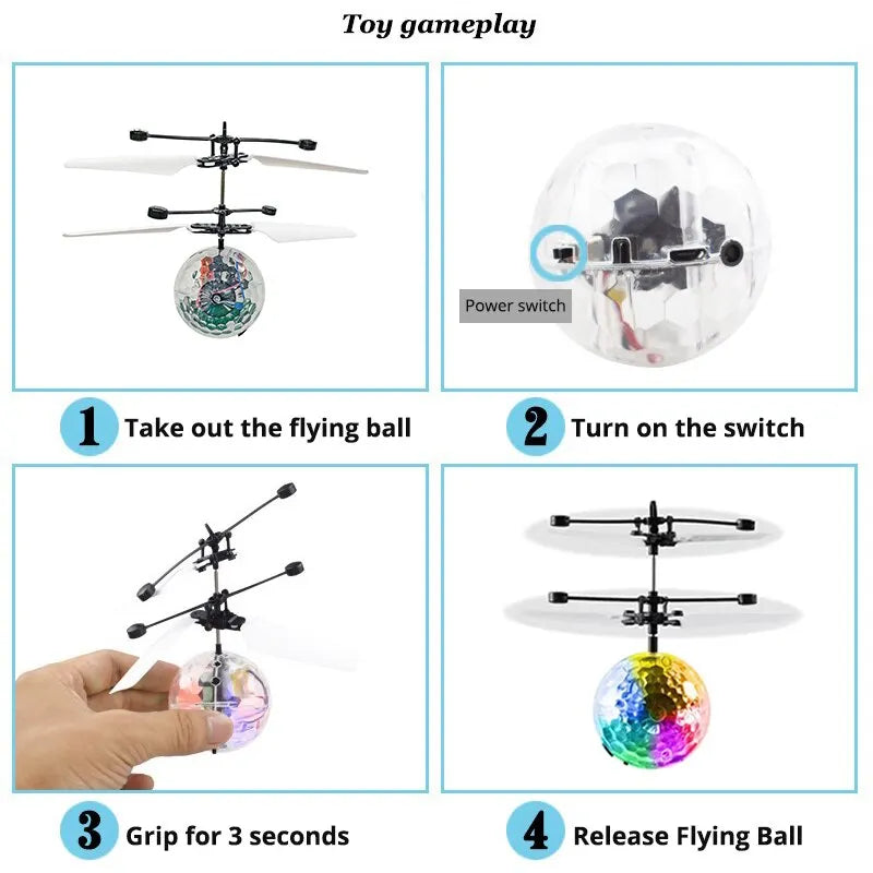 Mini Drone Globo de Luz LED - Recarregável