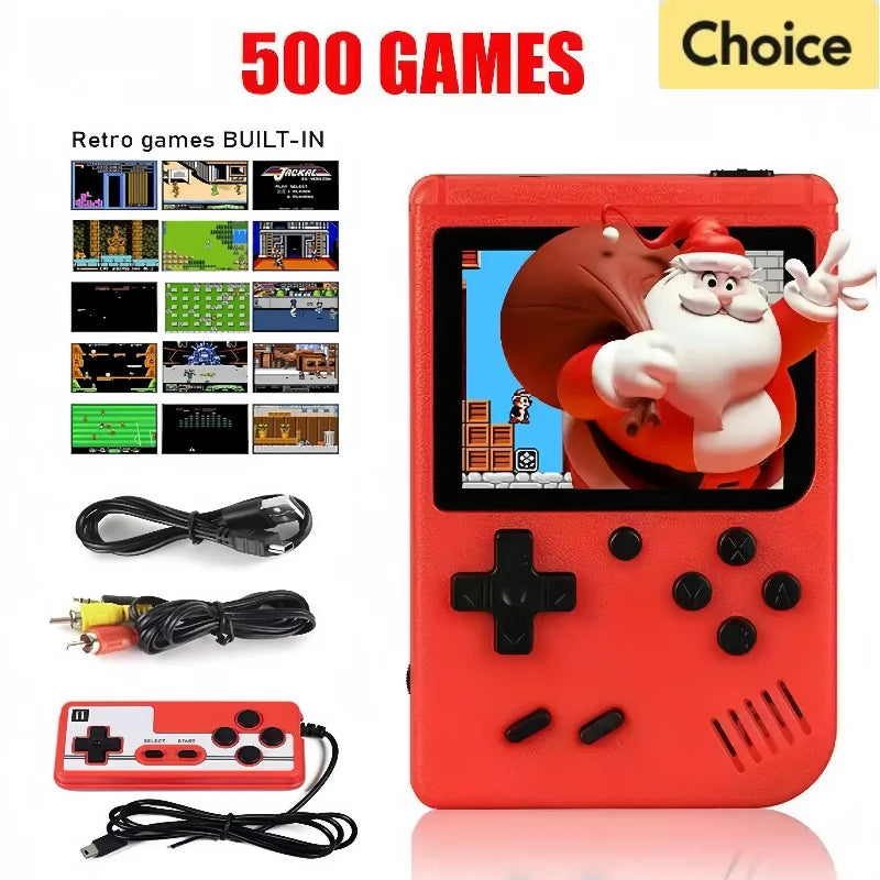 Mini-Game Advance Portátil 8 Bits - 500 Jogos na Memória 3" Polegadas LCD