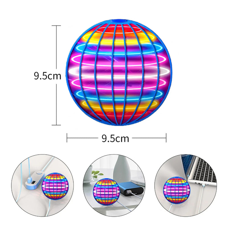 Globo Giroscópio Voador - Luz LED